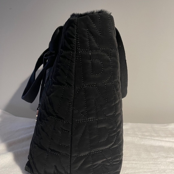 DKNY Roni Faux Fur Reversible East West Tote - Black - NWT - Picture 4 of 7